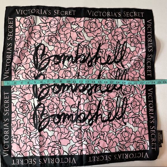 Victoria’s Secret Bombshell pink and black scarf NWT - Picture 4 of 5